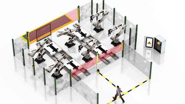 How Safety Light Curtains Work in Machine Guarding 2 Come funzionano le barriere fotoelettriche di sicurezza nella protezione delle macchine